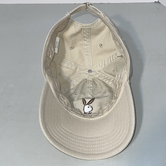 Playboy Unisex Embroidered Playboy Logo Beige Cap - Picture 10 of 11